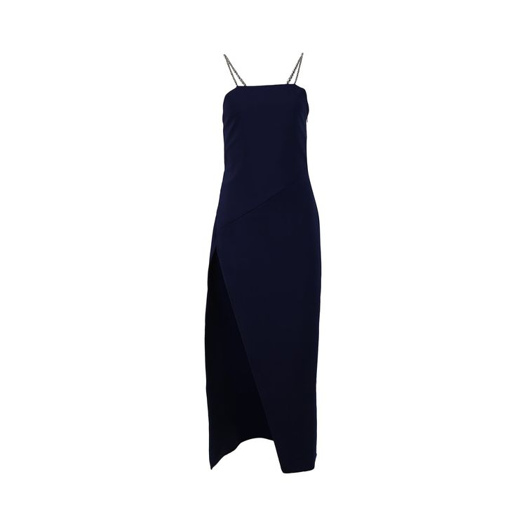 Buy The Attico Midi Dress #39 Navy #39 222WCM51 E030 184 GOAT