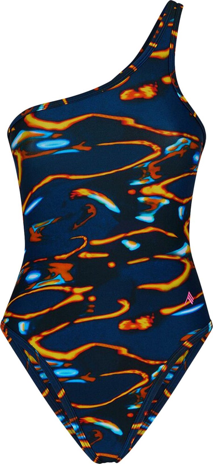 The Attico One Piece Swimsuit 'Blue/Yellow'