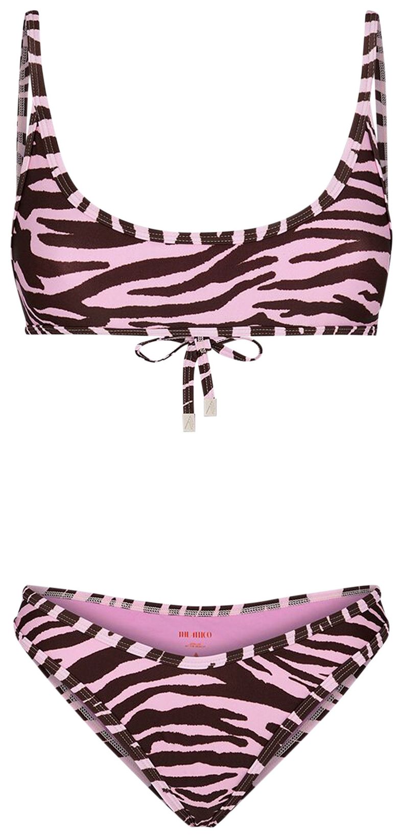 Buy The Attico Bikini 'Coffee/Pink' 233WBB06 PA14 463 GOAT