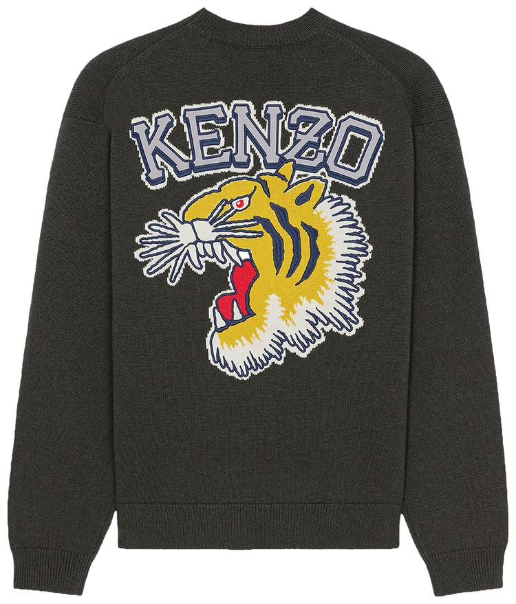 Kenzo Seasonal Graphic Jumper Dark Khaki