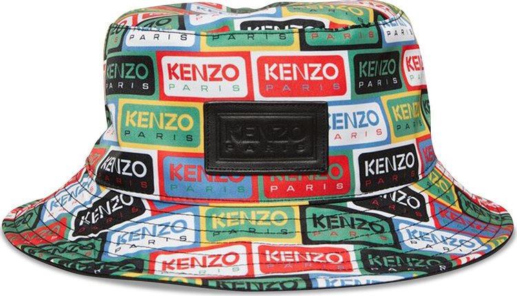 Kenzo Label Reversible Bucket Hat 'Multicolor'