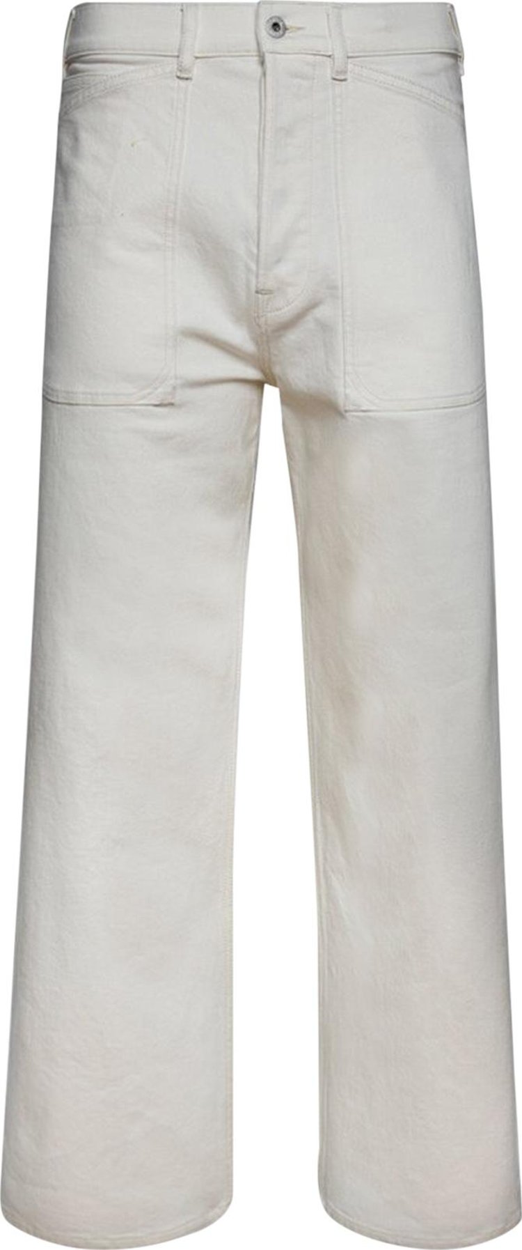 Kenzo Denim Pants 'Bleached White'