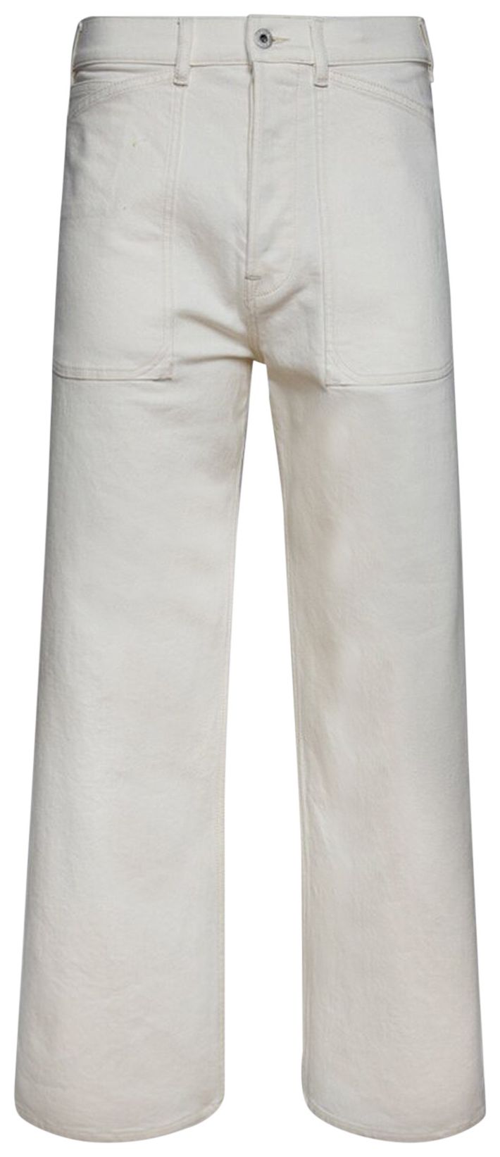 Kenzo Denim Pants Bleached White