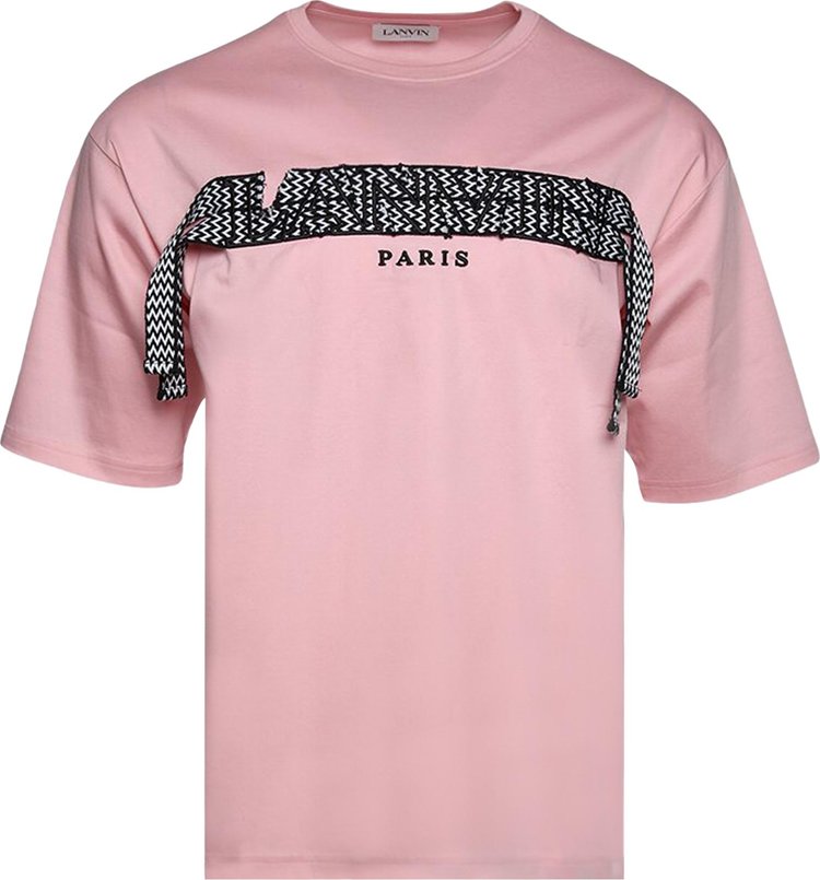Buy Lanvin Curb Embroidered T-Shirt 'Pink' - RM TS0017 J198 P23 50 | GOAT