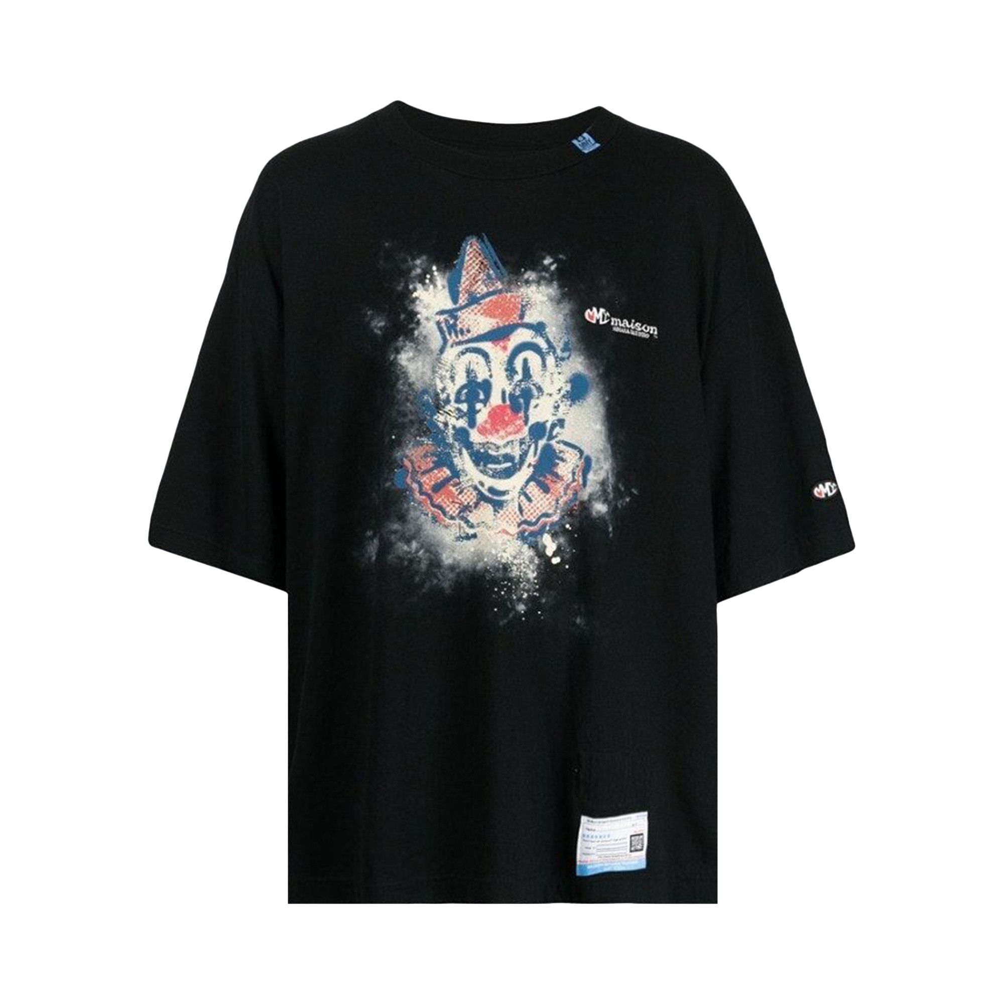 Buy Maison Mihara Yasuhiro Clown Printed Tee 'Black' - A11TS701 BLAC | GOAT