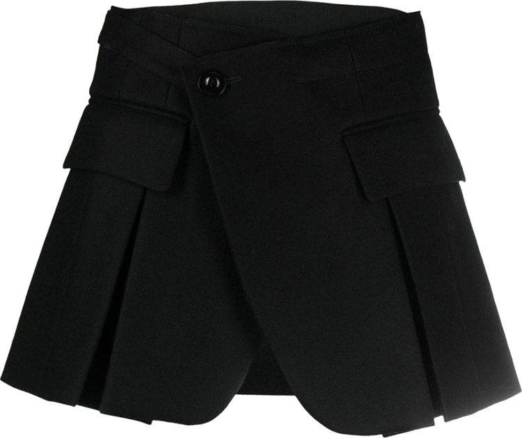 Sacai Silk Wool Shorts 'Black'