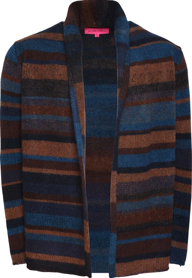 The Elder Statesman Stripe Italy Smoking Jacket 'Multicolor'