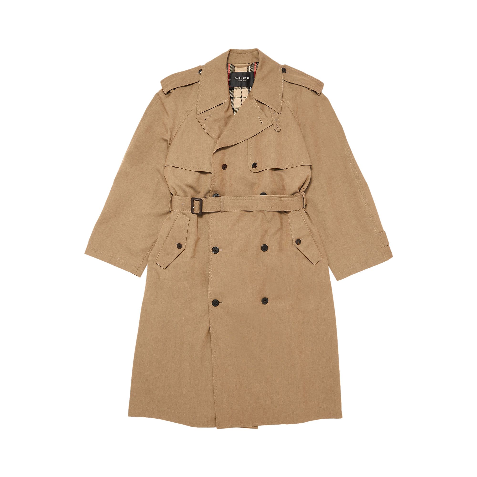Buy Balenciaga Oversized Trench Coat 'Beige' - 733764 TNP09