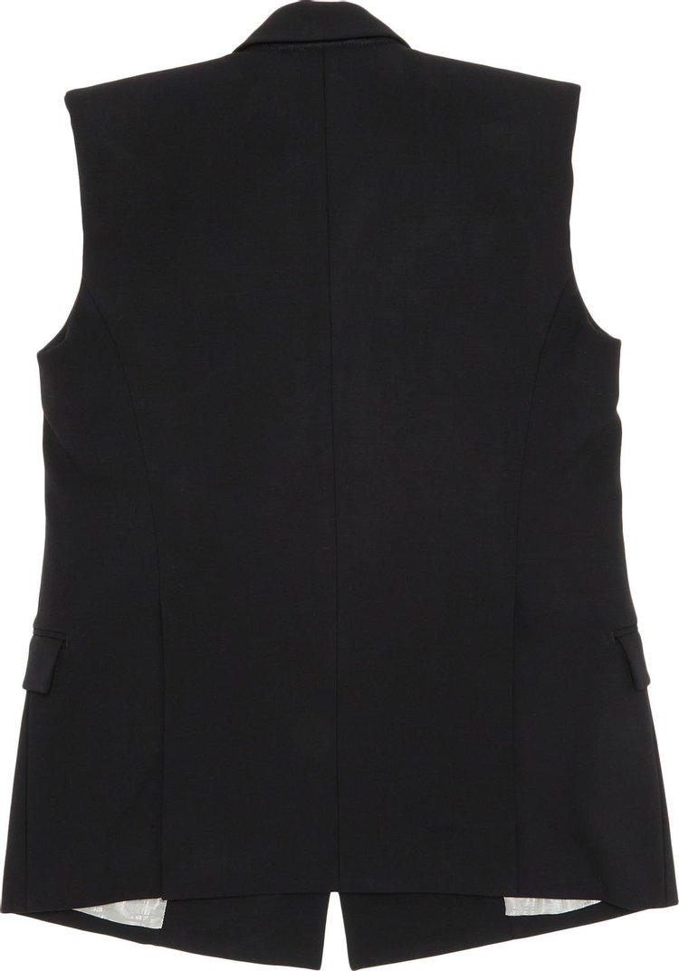 Vetements Tailored Sleeveless Blazer Black