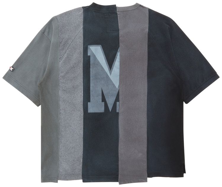 Maison Mihara Yasuhiro Vertical Switching Tee Black