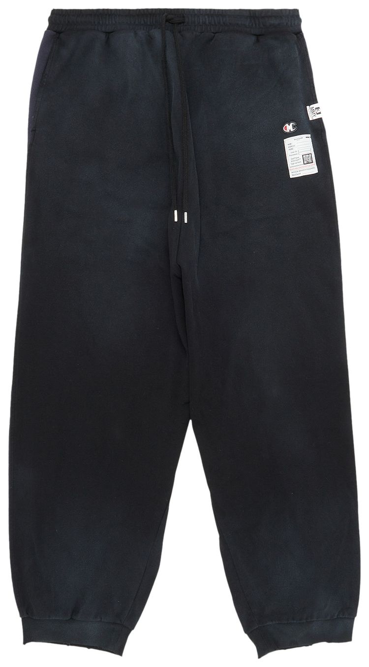 Maison Mihara Yasuhiro Distressed Track Pants Black