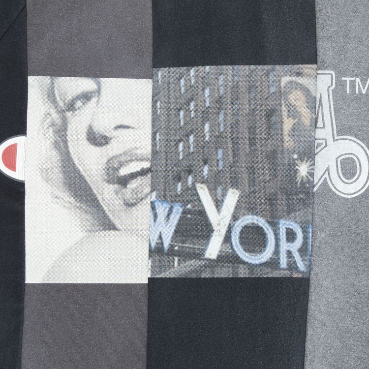 Maison Mihara Yasuhiro Vertical Switching Tee Black