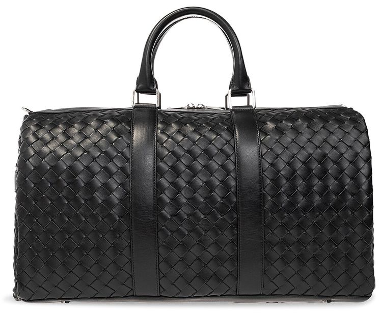 Bottega Veneta Classic Intrecciato Duffle Bag Black