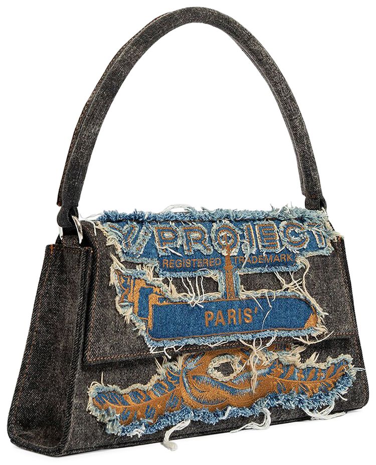 YProject Vintage Shoulder Bag Ice Blue