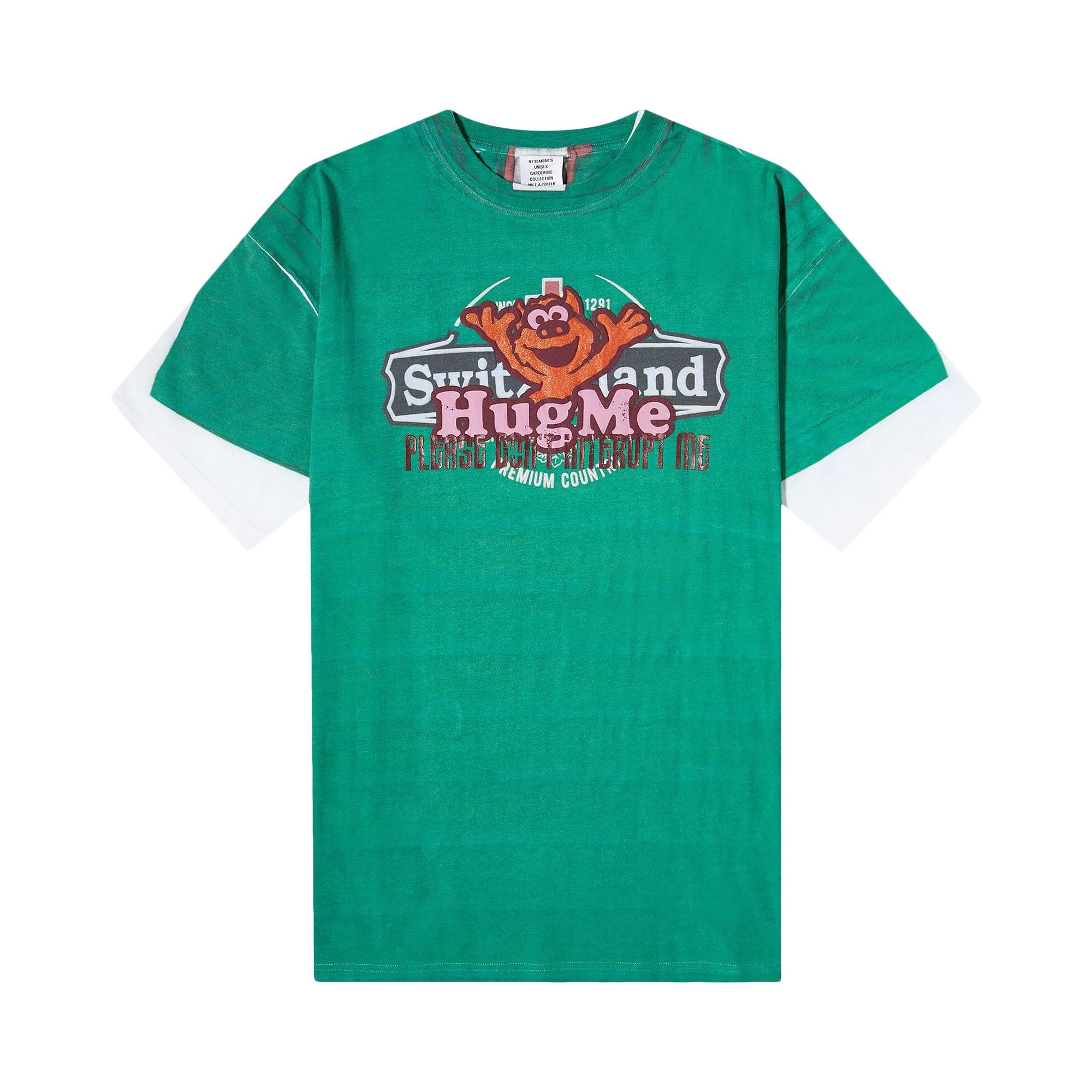 Buy Vetements Hug Me T Shirt Green UE54TR520Z GREE GOAT NL