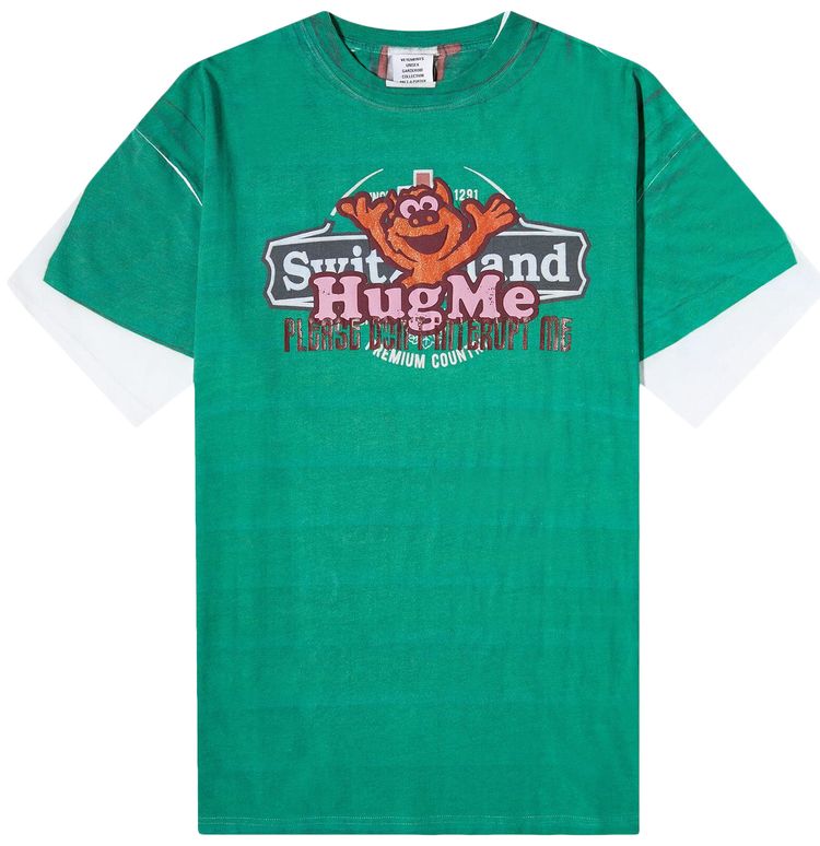 Vetements Hug Me T Shirt Green