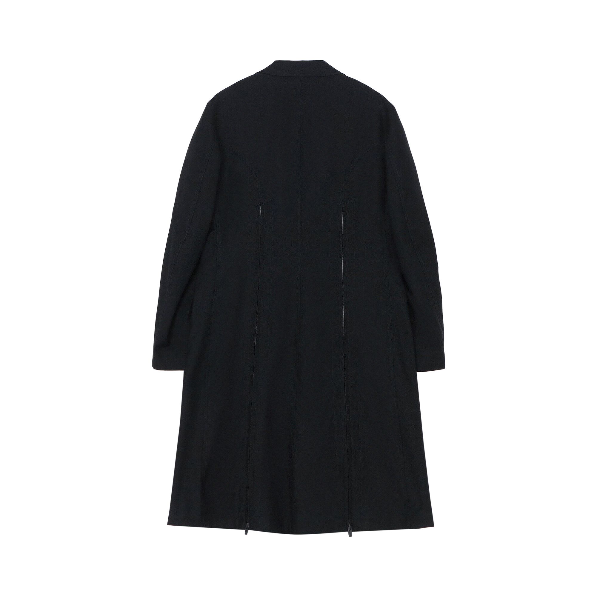 Buy Yohji Yamamoto Pour Homme Long Fastener Jacket 'Black' - HJ J12 003 1 |  GOAT