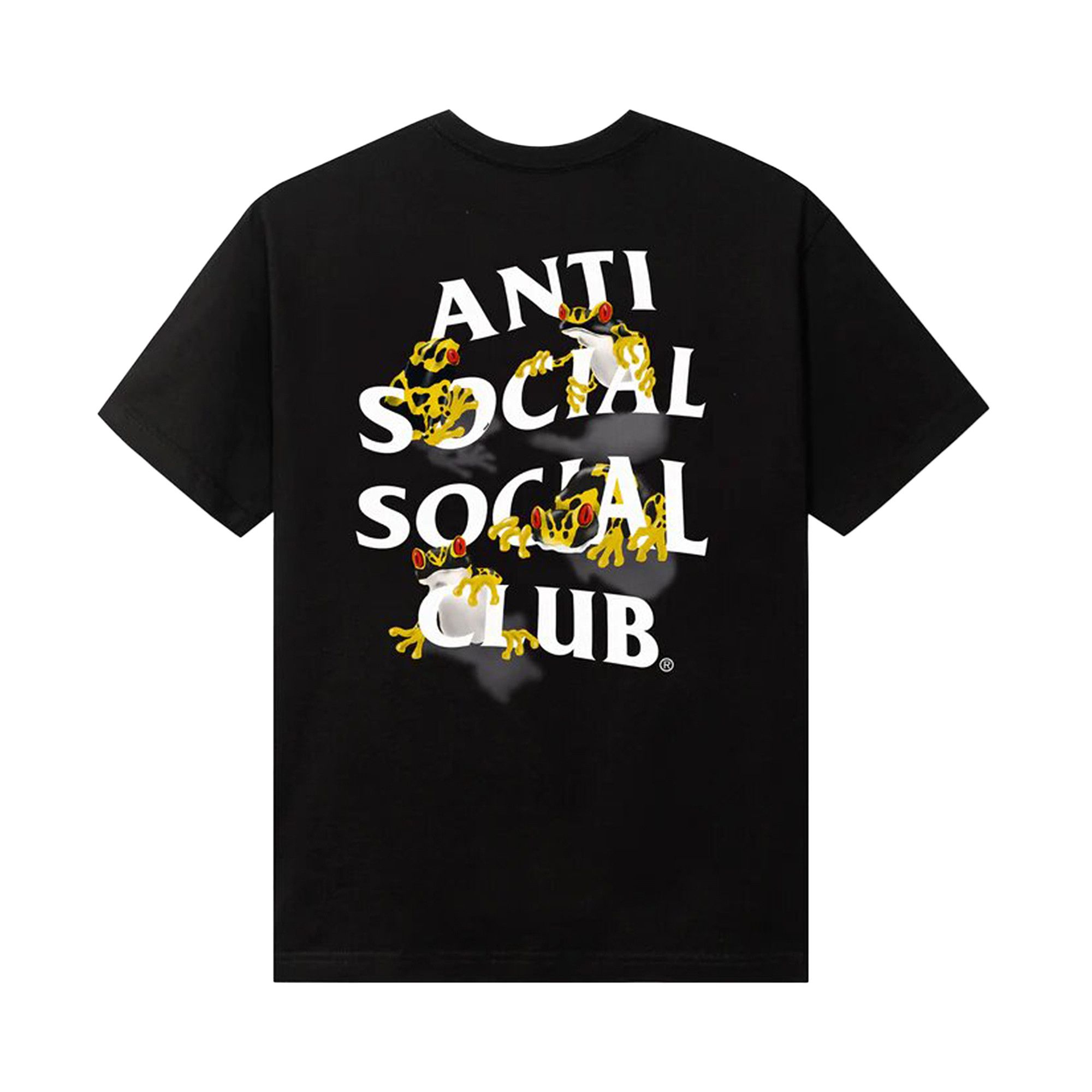 Buy Anti Social Social Club Yellow Banded Tee 'Black' - 0657