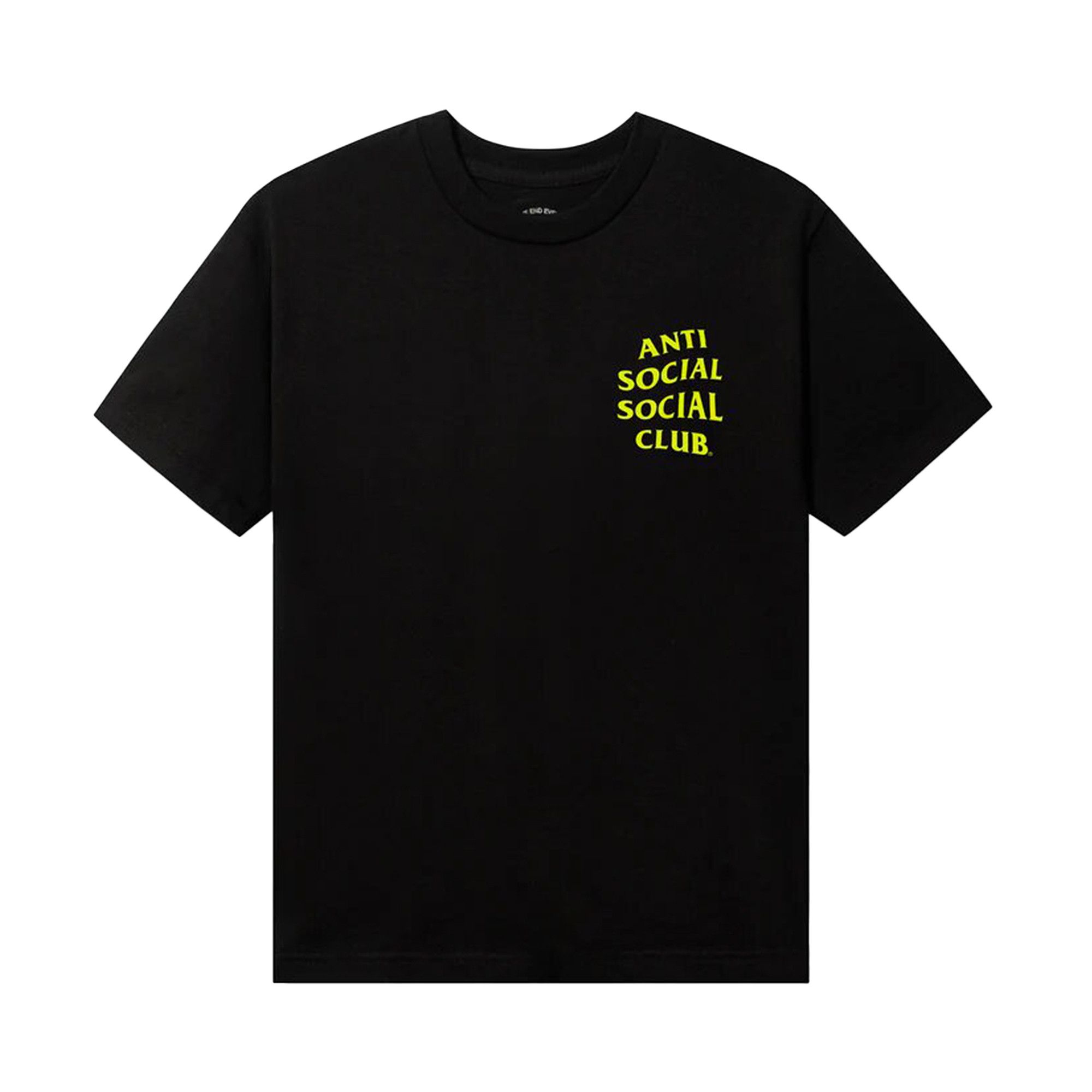 Anti social social sales club yellow shirt