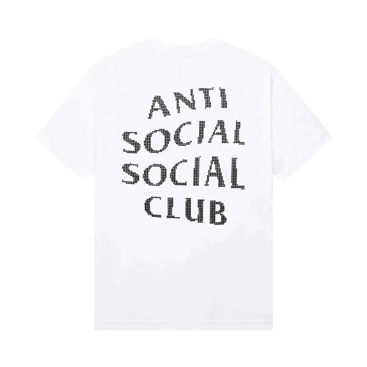 Anti Social Social Club I Cant Feel The Same Tee White