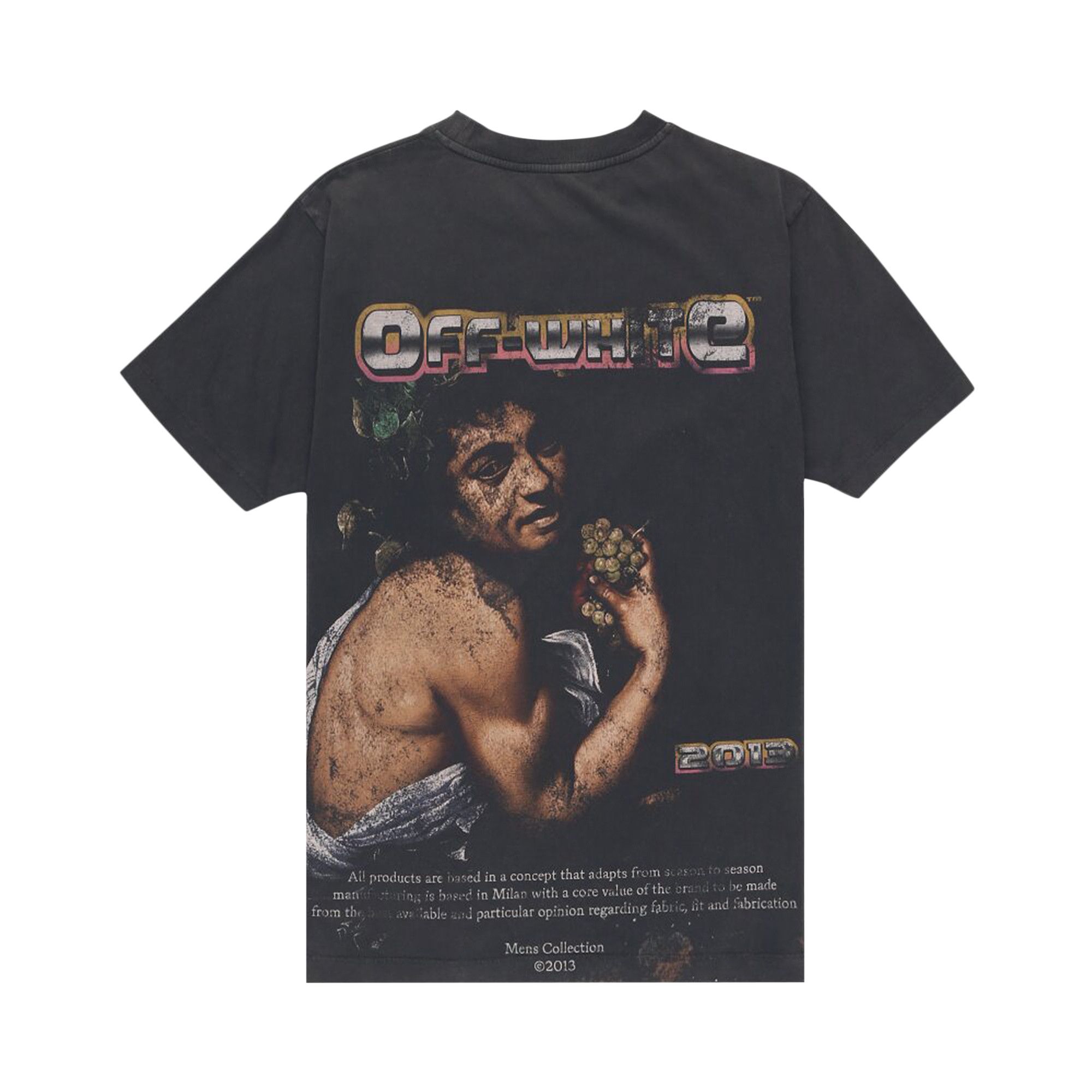 Off-White☆Digit Bacchus プリント コットン Tee 半袖 Buy Off-White Digit Bacchus Slim Short-Sleeve Tee 'Black
