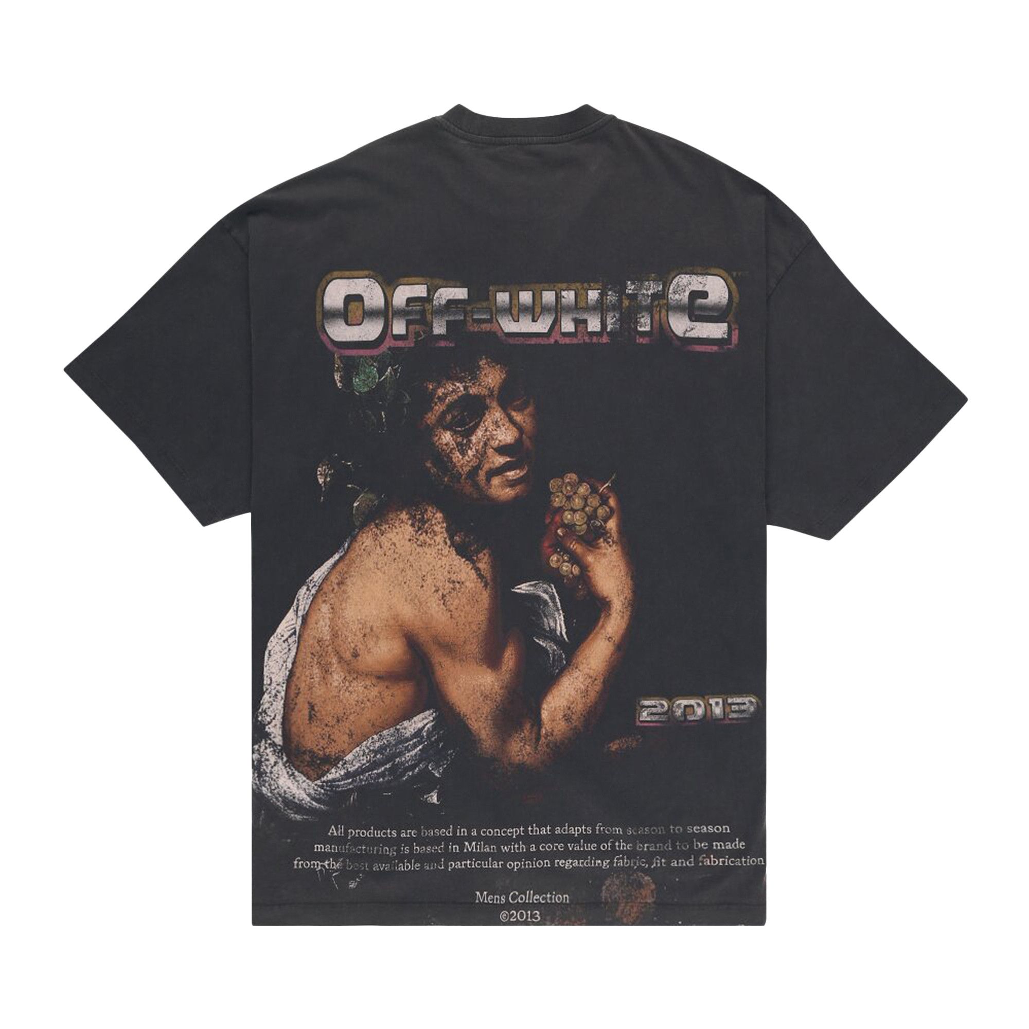 【関税無・国内発】 Off-White / Digit Bacchus Slim T-Shirt OFF-WHITE Bacchus Slim T-Shirt Black メンズ - FW24 - JP