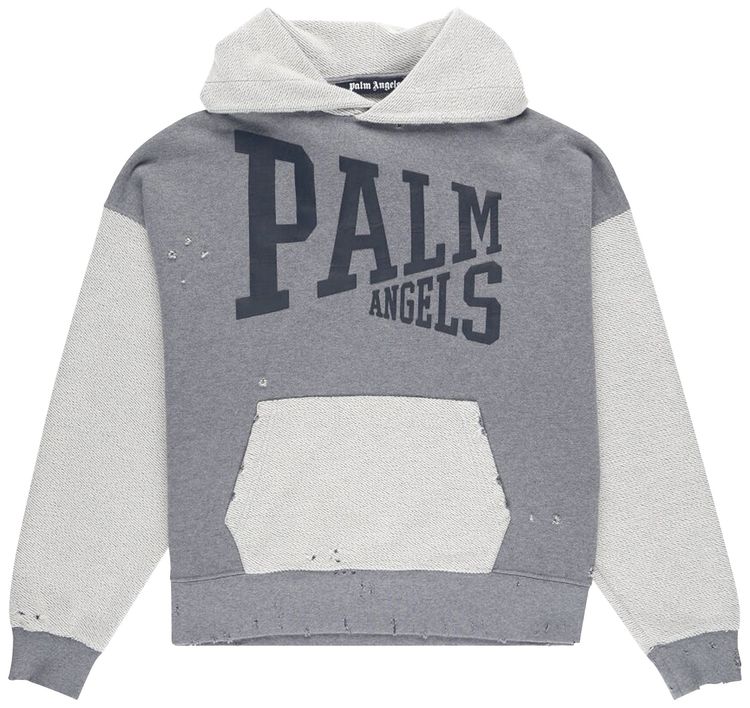 Palm Angels College Hoodie Grey