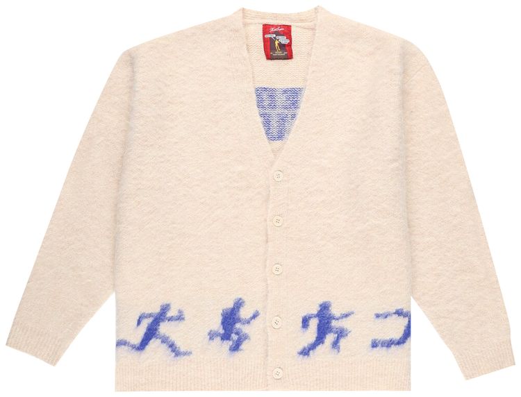 KidSuper Comedie De Kidsuper Mohair Cardigan Cream