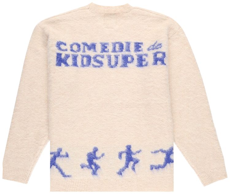 KidSuper Comedie De Kidsuper Mohair Cardigan Cream