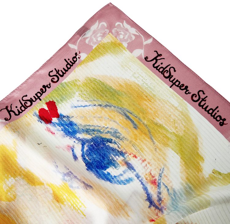 KidSuper Silk Scarf Multicolor