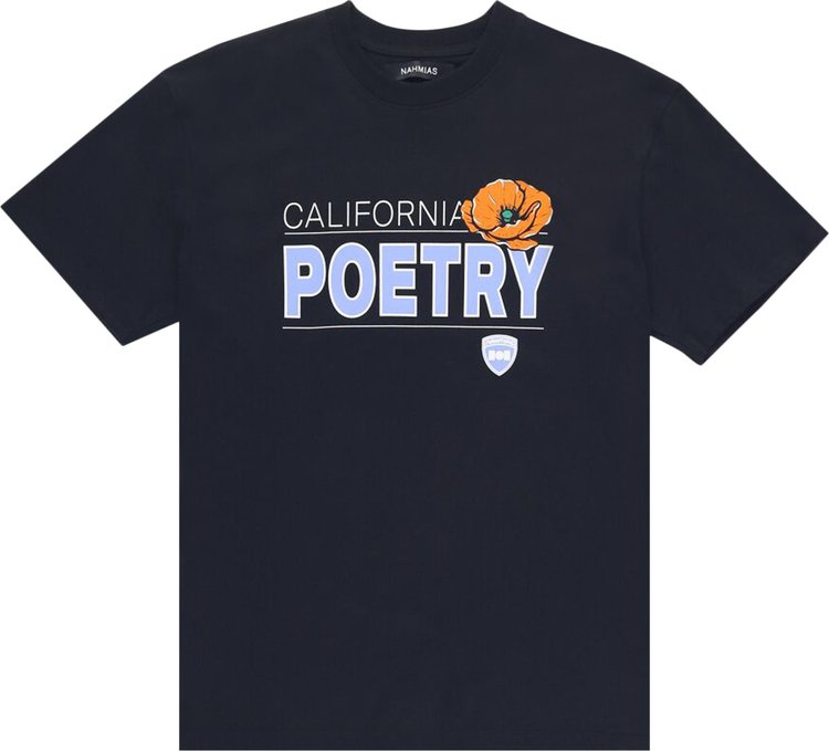 Nahmias Poetry Poppy T-Shirt 'Black'
