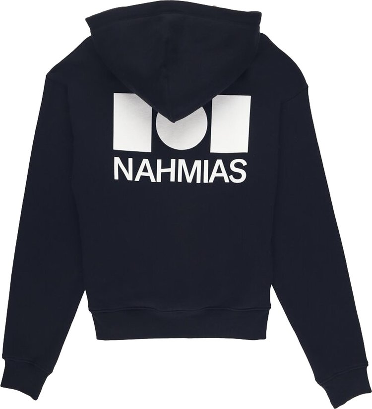 Nahmias Logo Zip Hoodie Black