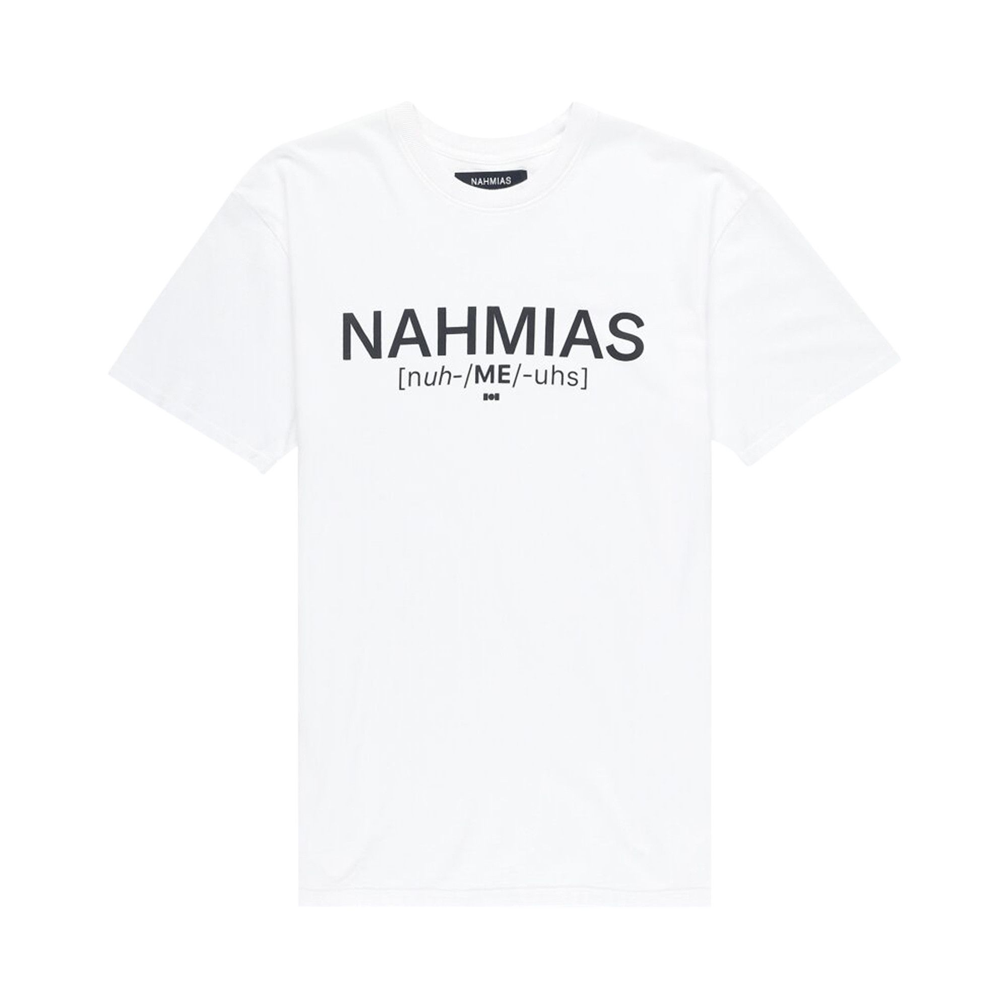 Tシャツ・カットソー NAHMIAS PRONUNCIATION T-SHIRT (AW23.JSY1.T9G49 100 WHITE) Buy Nahmias Pronunciation T-Shirt 'White' - AW23 JSY1 T9G49