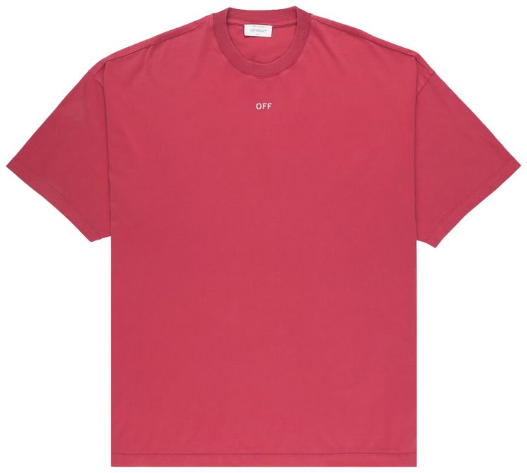 Off White St Matthew Over T Shirt Rio RedGrey