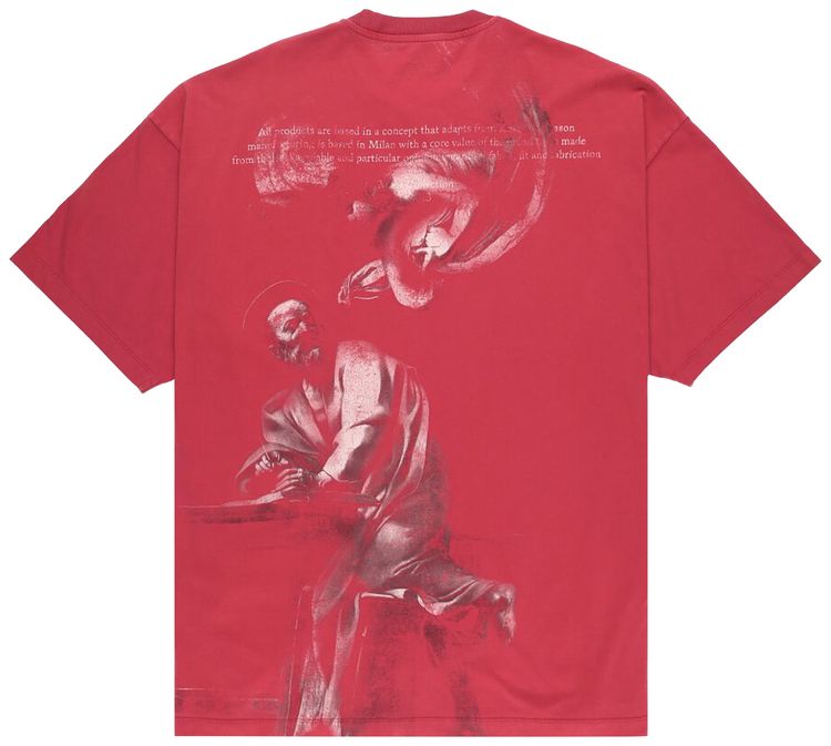 Off White St Matthew Over T Shirt Rio RedGrey
