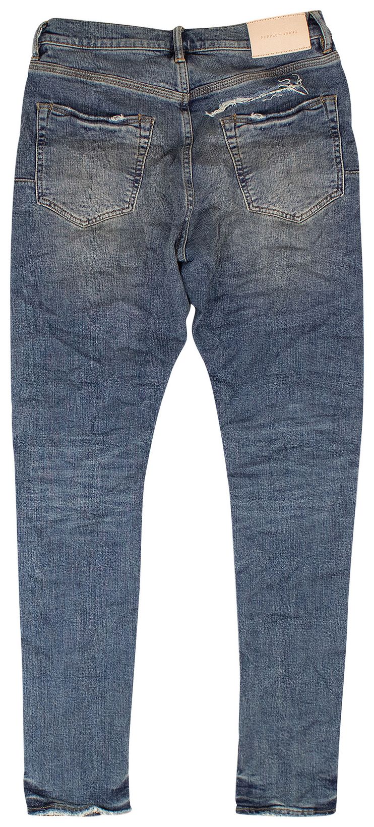 PURPLE BRAND Camo Repair Skinny Jeans Indigo