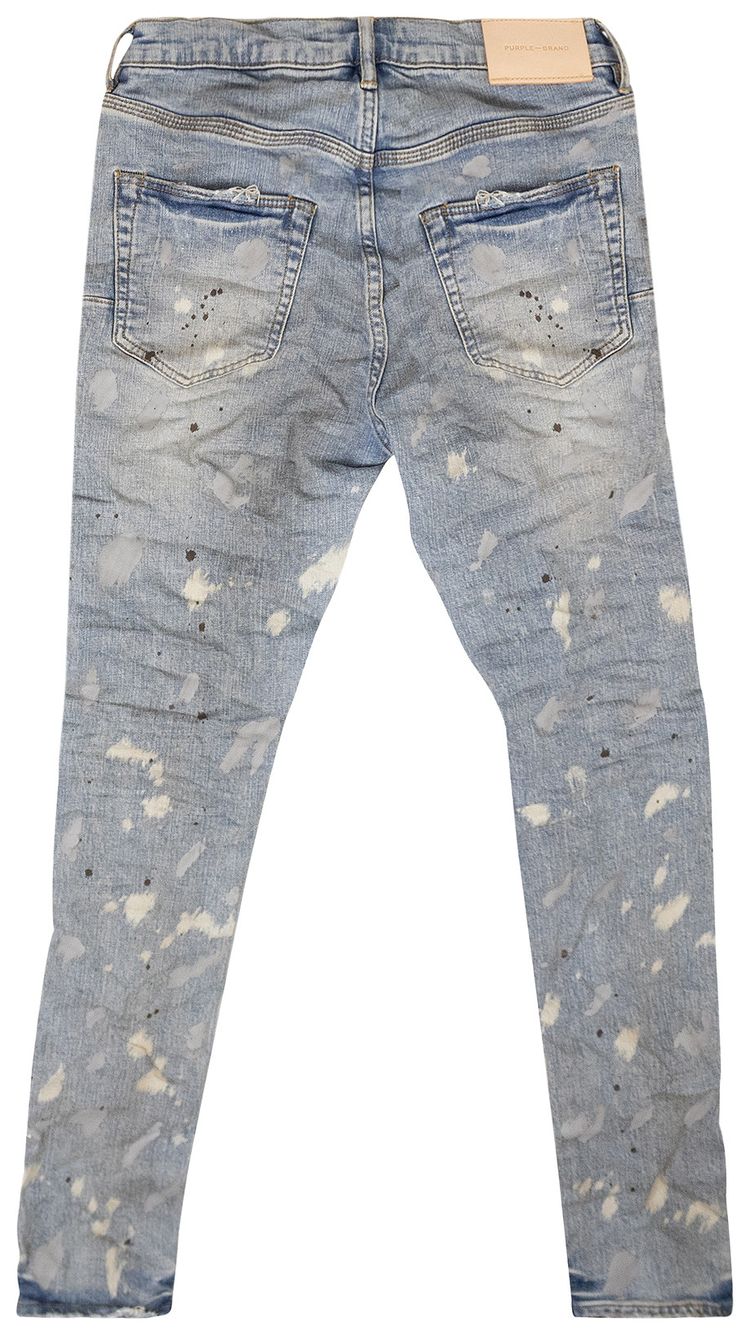 PURPLE BRAND Acid Bleach Jeans Indigo
