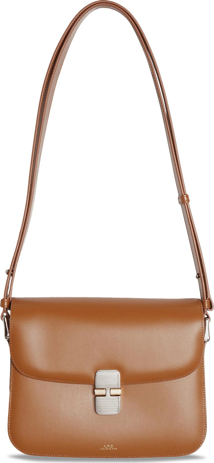 A.P.C. Grace Smooth Leather Bag 'Honey'