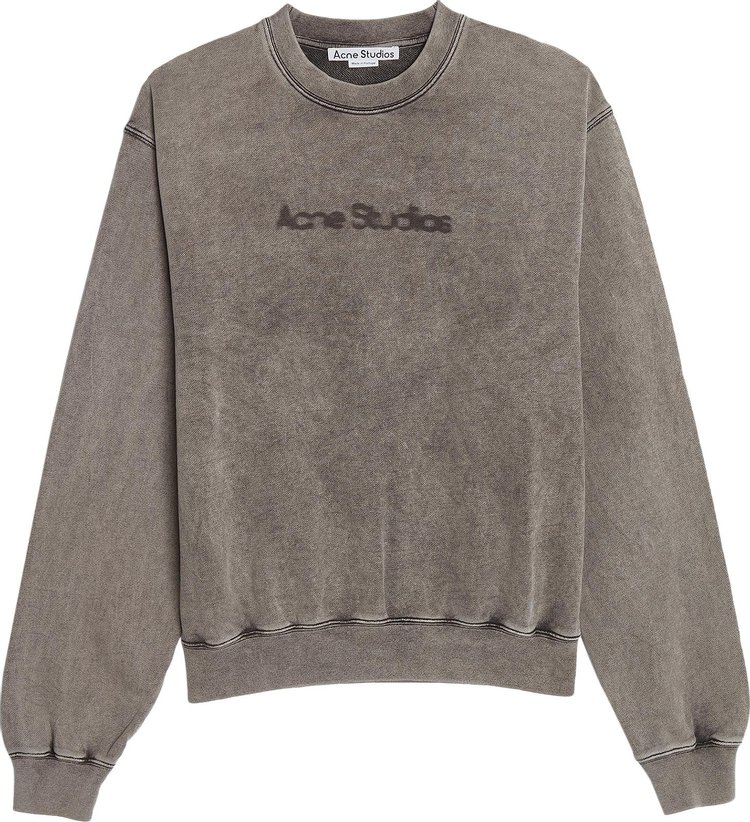 Acne Studios Blurred Logo Sweater 'Faded Grey'