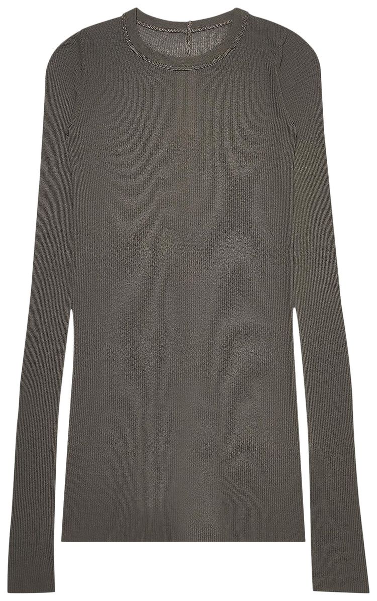 Rick Owens Rib Long Sleeve T Shirt Dust
