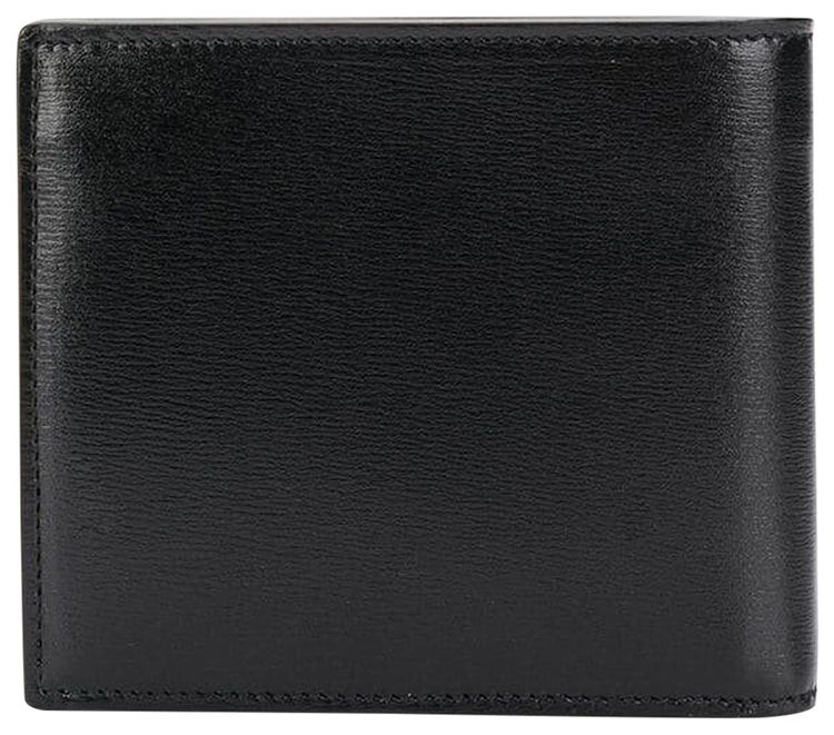 Saint Laurent Logo Bi Fold Wallet With Coin Pouch Black