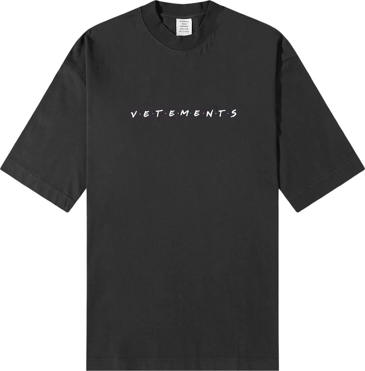 Vetements Friendly Logo T-Shirt 'Black'