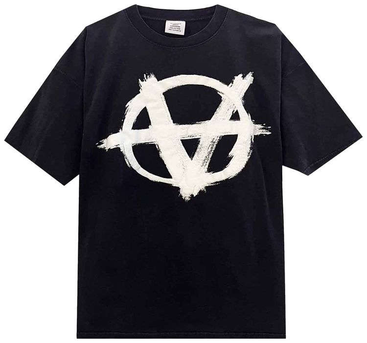 Vetements Reverse Anarchy T Shirt BlackWhite