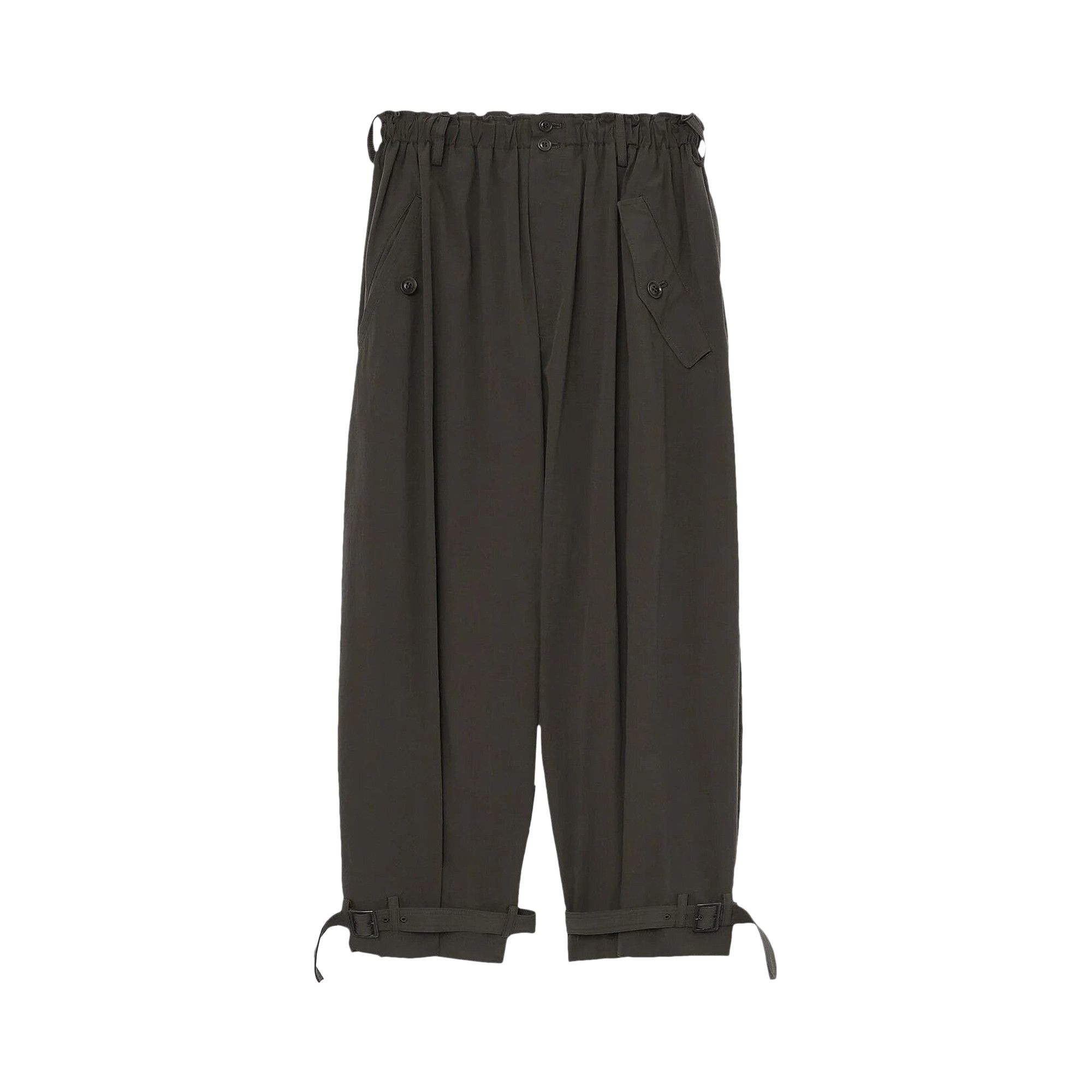 パンツ Belted Gathered Pants Buy Y's Gathered Hem Belted Pants 'Khaki' - YU P03 029 1 | GOAT