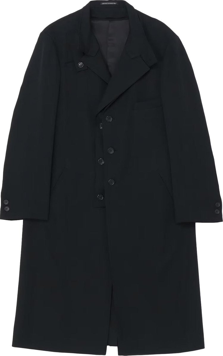 Yohji Yamamoto Pour Homme Double Layered Stand Collar Jacket 'Black'