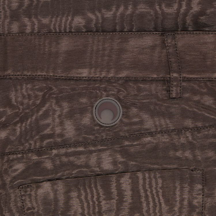 Marine Serre Regenerated Moire Wide Leg Pants Brown