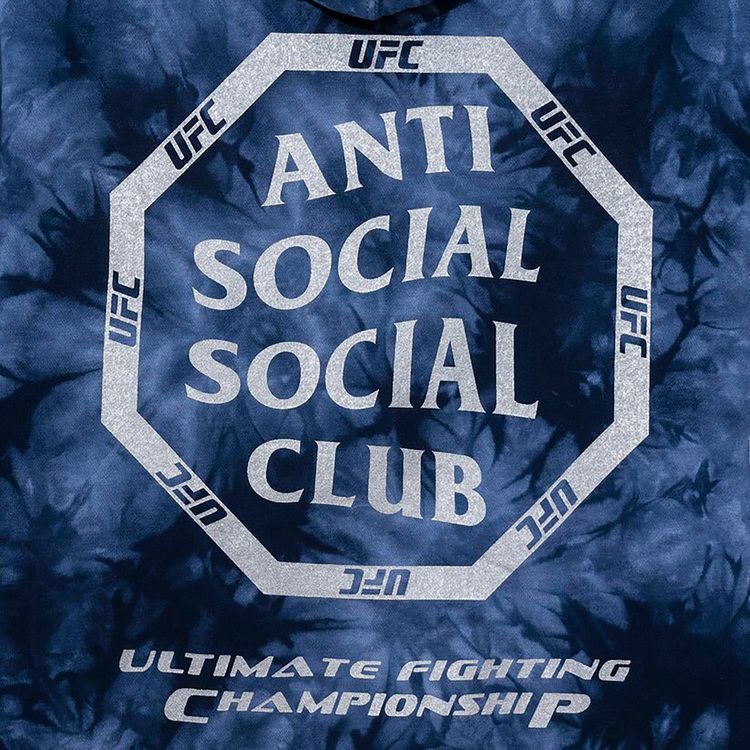 Anti Social Social Club x UFC Ultimatum Hoodie Blue