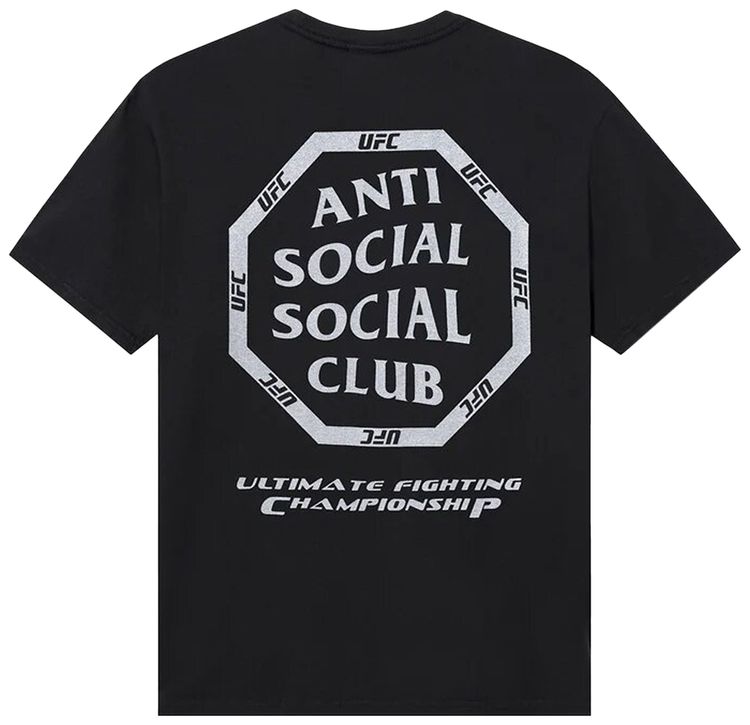 Anti Social Social Club x UFC Ultimatum Tee Black