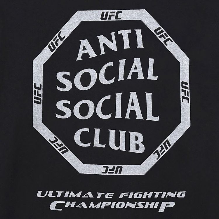 Anti Social Social Club x UFC Ultimatum Tee Black