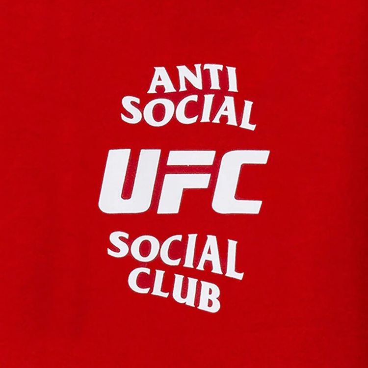Anti Social Social Club x UFC Self Titled Hoodie Red